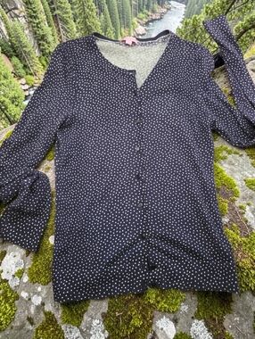 *1326 Lilly Pulitzer polka dots cardigan sweater Women Medium